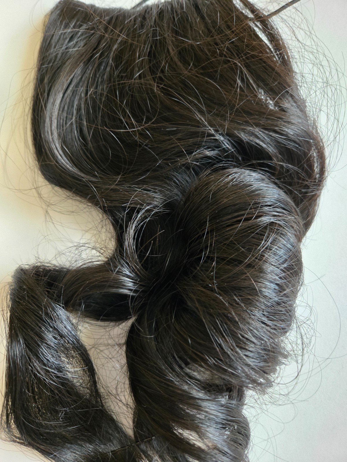 Soho Style Curled Cap with Clips and Drawstring Dark Brown