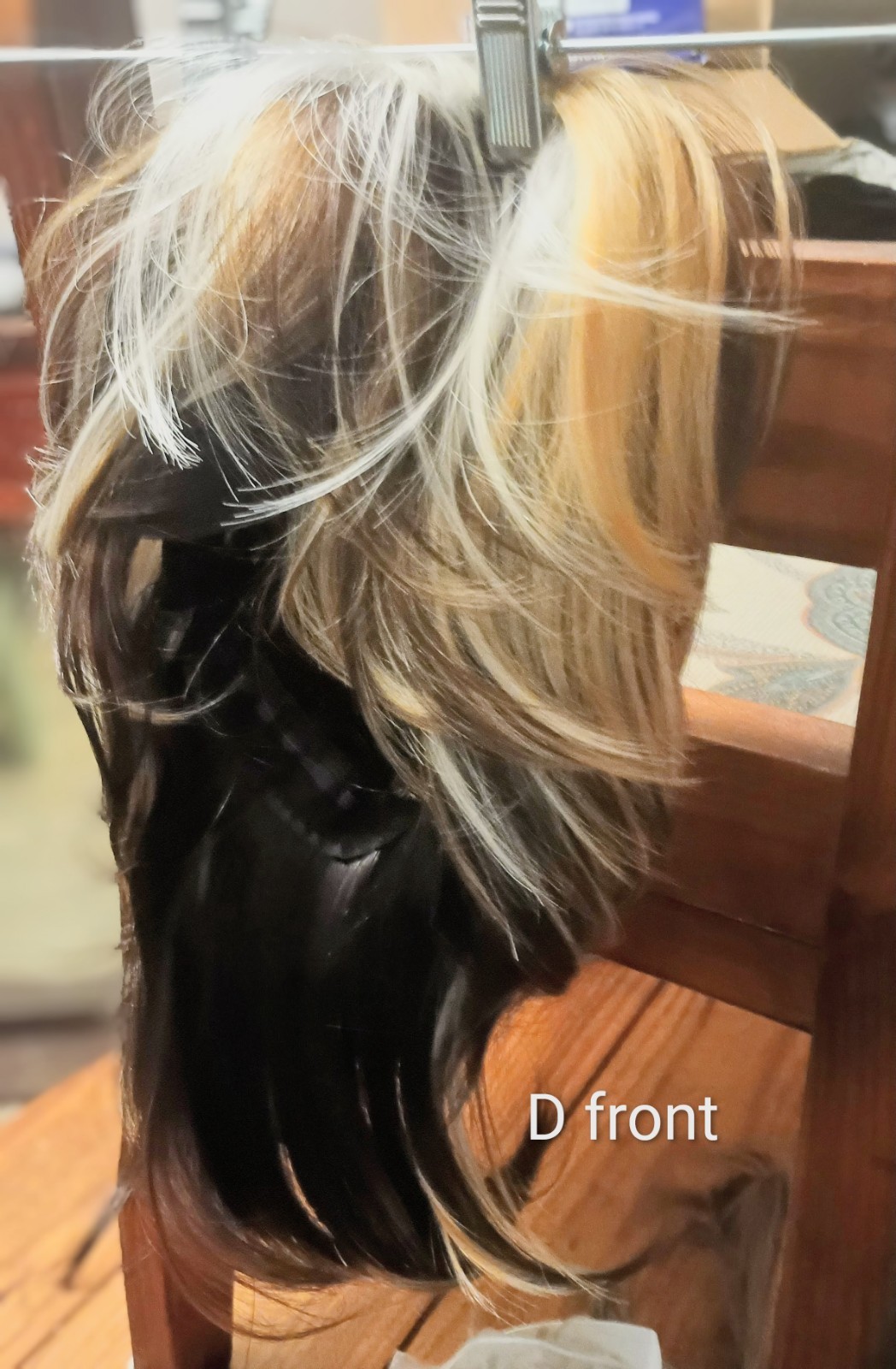Clip-In Synthetic Layered Straight Hairpiece Classic Cap Black/Blonde/Brown/Gray
