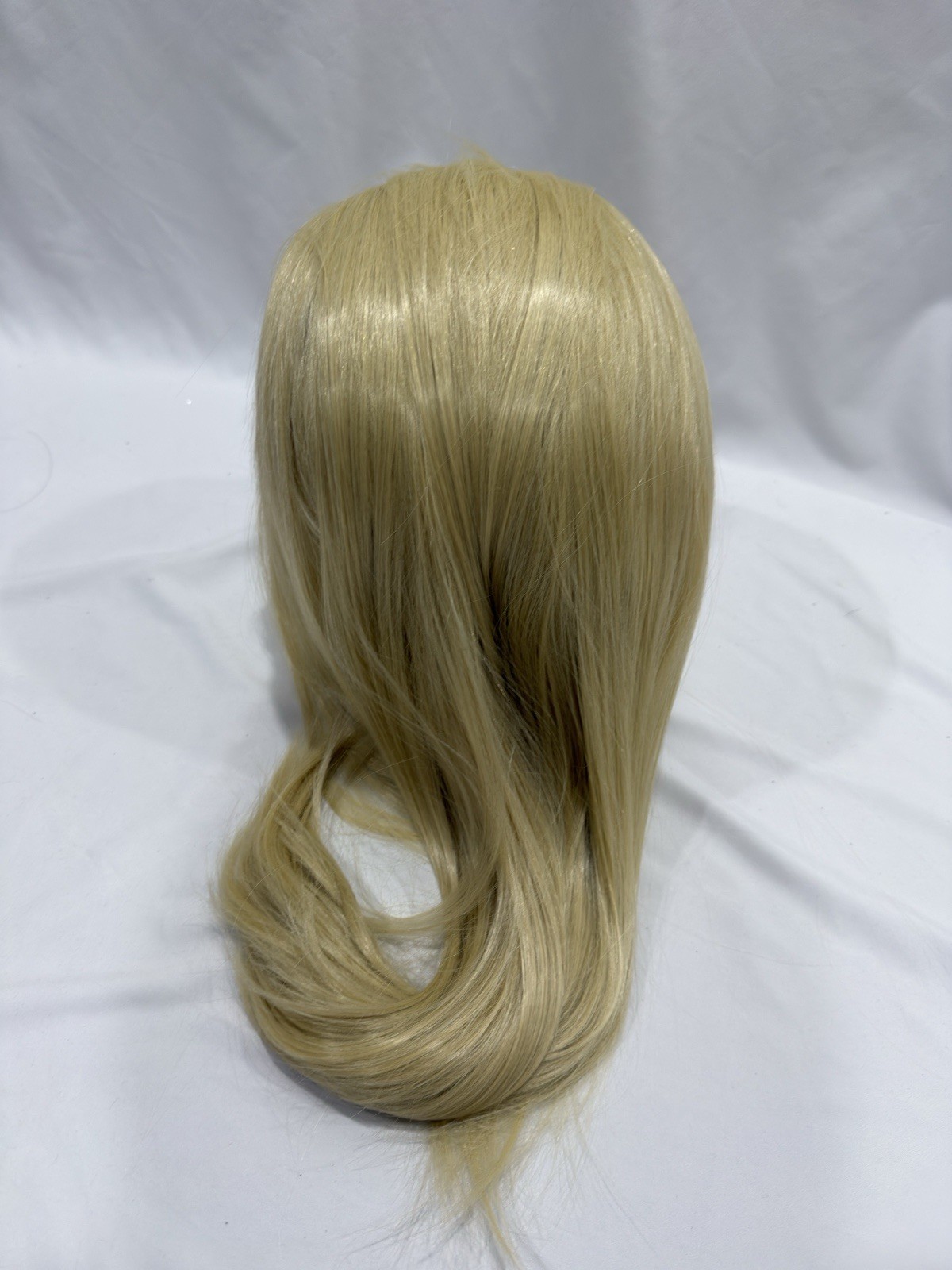 FUHSI Kanekalon Synthetic Lace Front Wig 22” Straight Blonde 613# 250% Density
