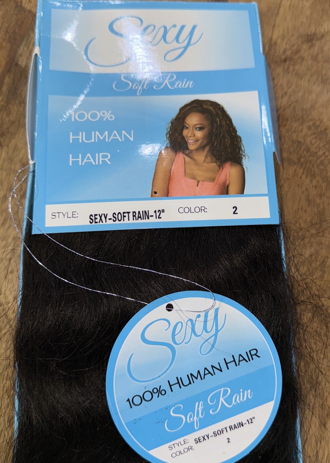 Sexy Soft Rain 100% Human Hair 12” WEFT COLOR 2
