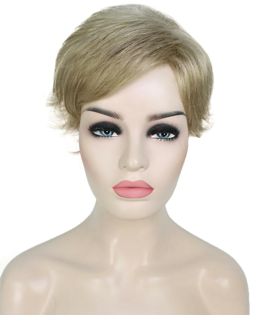 Dorothy – Straight Kanekalon Synthetic Fiber Full Wig, 2-4.5 in, Honey Blonde