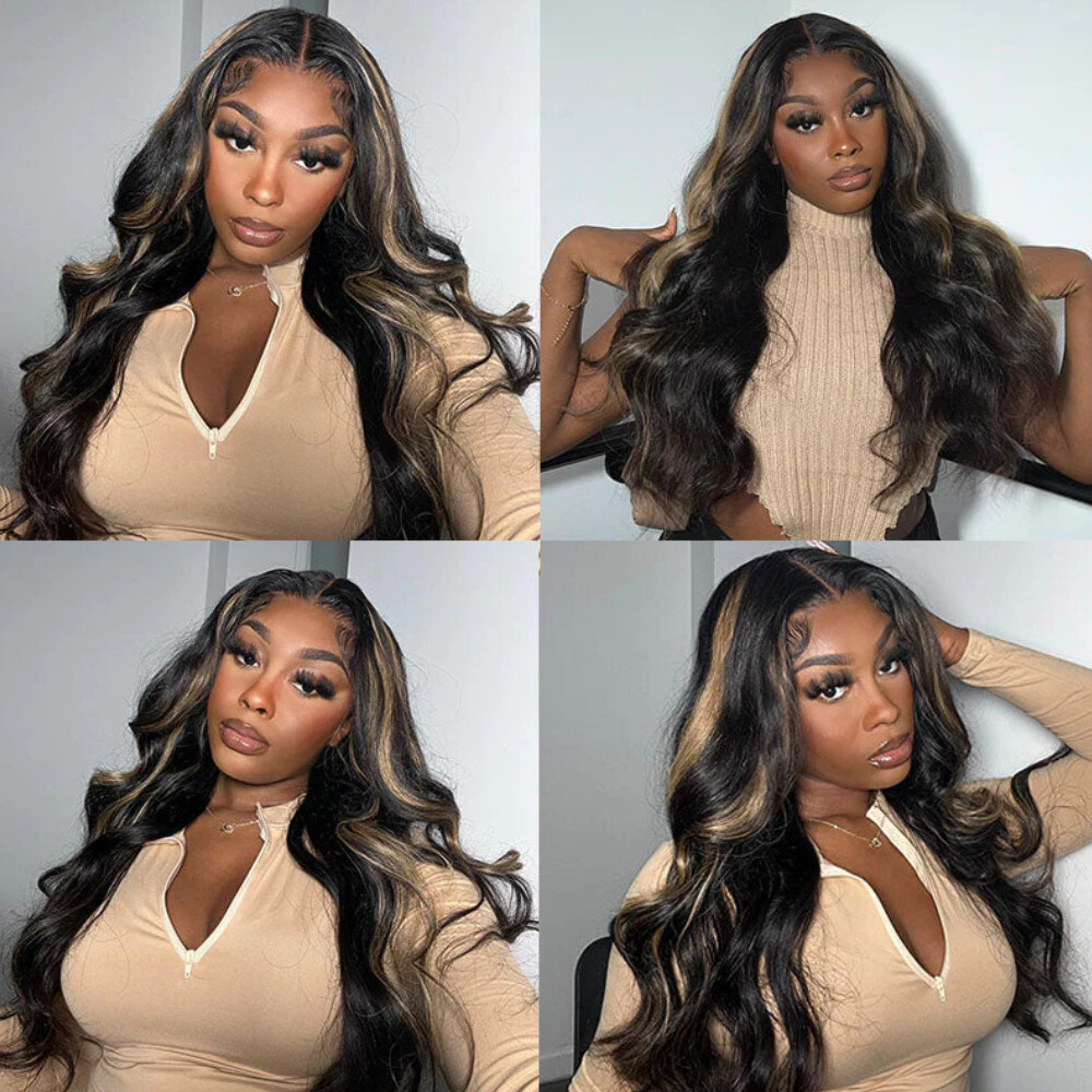 UNice Cambodian Bye Bye Knots Glueless Body Wave Blonde Pre Cut Lace Front Wigs