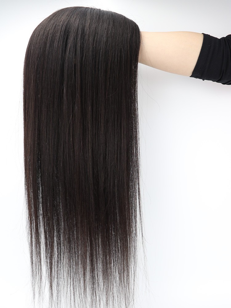 100% human hair Topper Remy European Hair Silk Top Hand Tied hair extensions