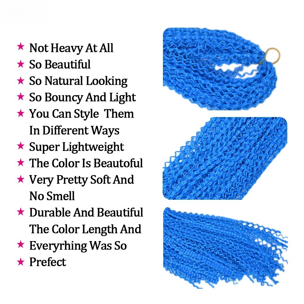 Zizi Curly Wave 28 Inch Long Synthetic Crochet Braiding Hair Extensions Thin