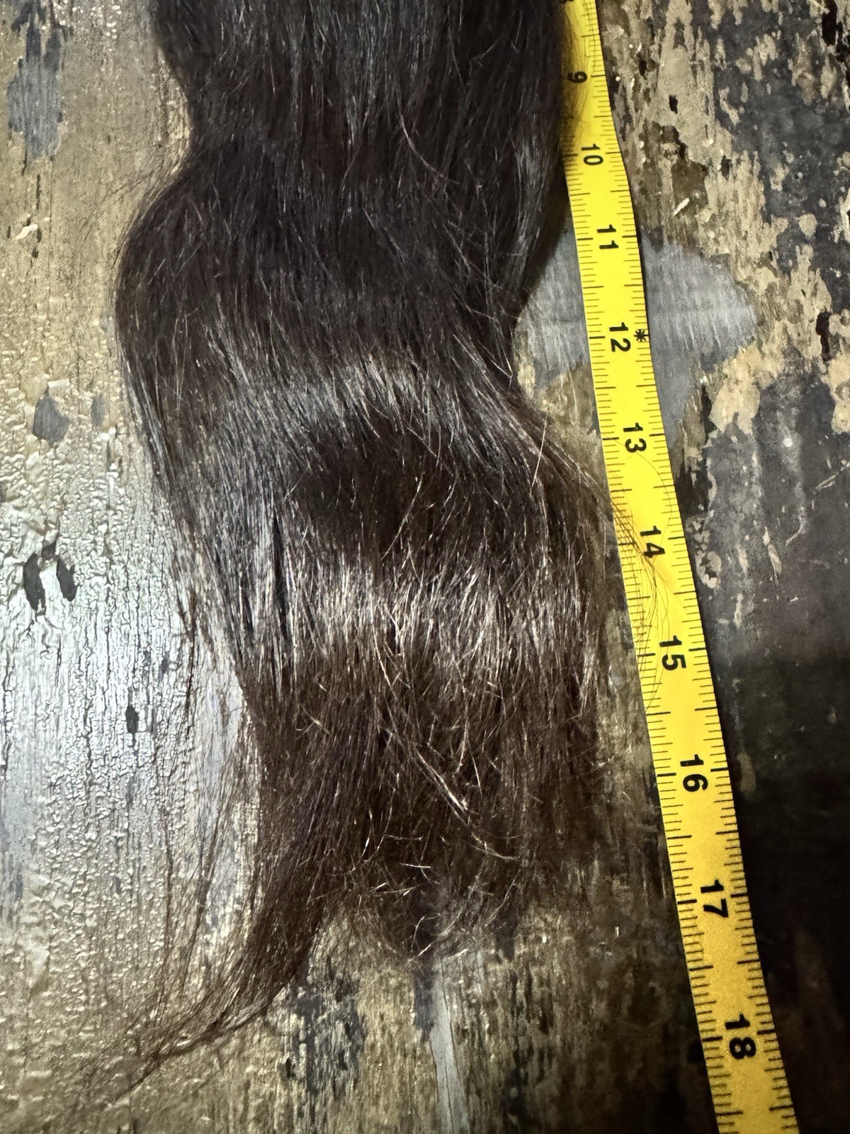 1605 Natural Human Hair Ponytail Straight Real Hair 18 Inch 65 g