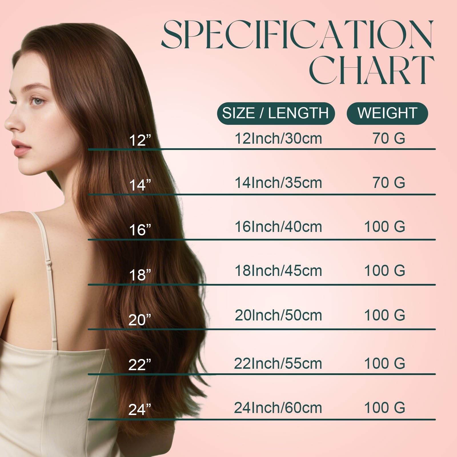 Human Hair Weft Extensions 14 Inch 70G Balayage Dark Brown to Caramel Blonde