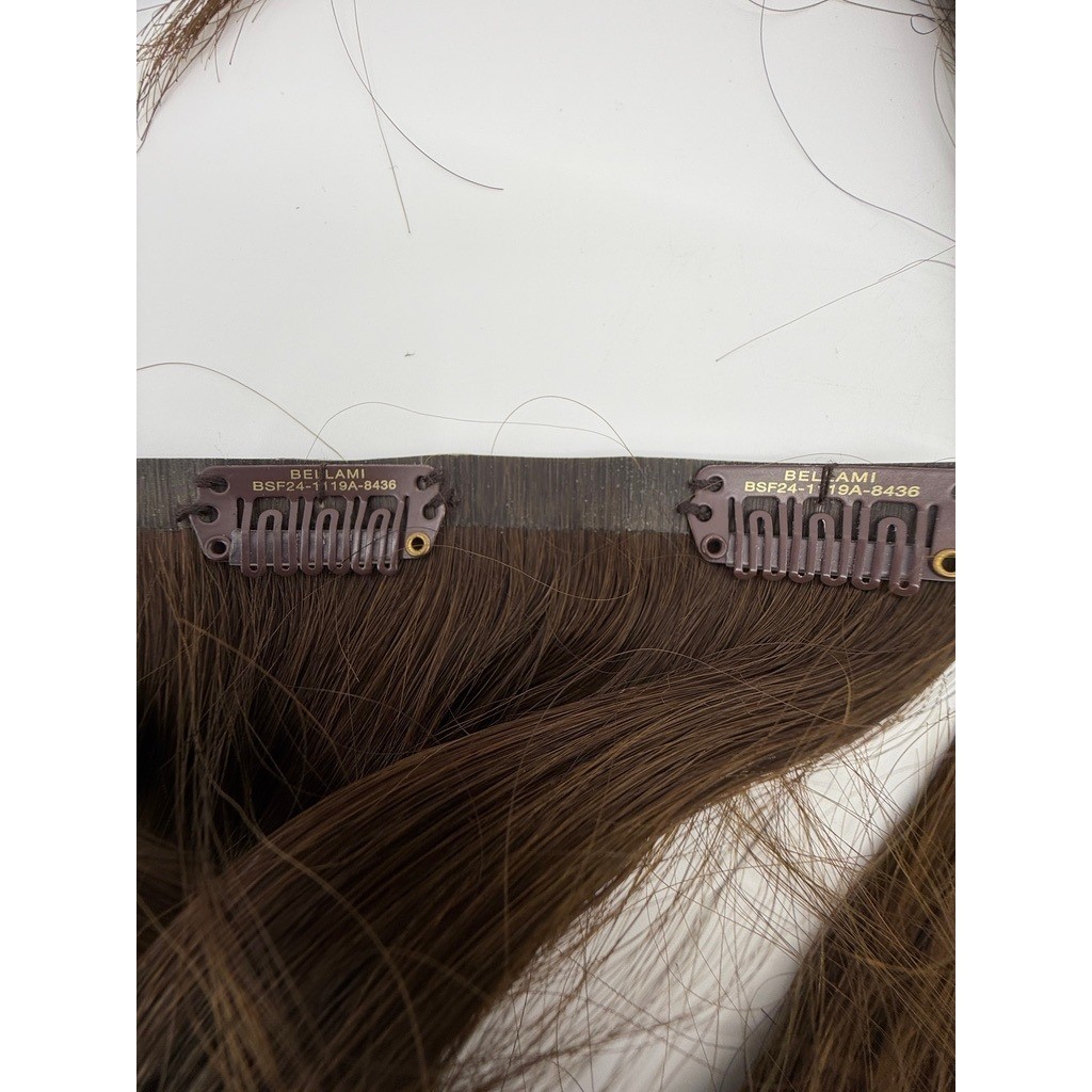 Bellami Silk Seam Volumizing Weft Walnut Brown #3 22″ 55g New Open Box