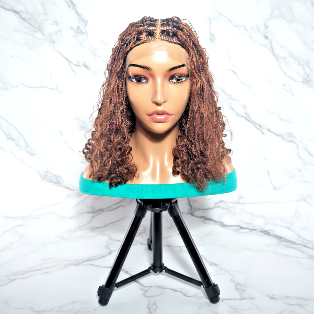 BoHo Knotless Braids Braided Wig. Bora Bora Braids. Full Lace Baby Hair
