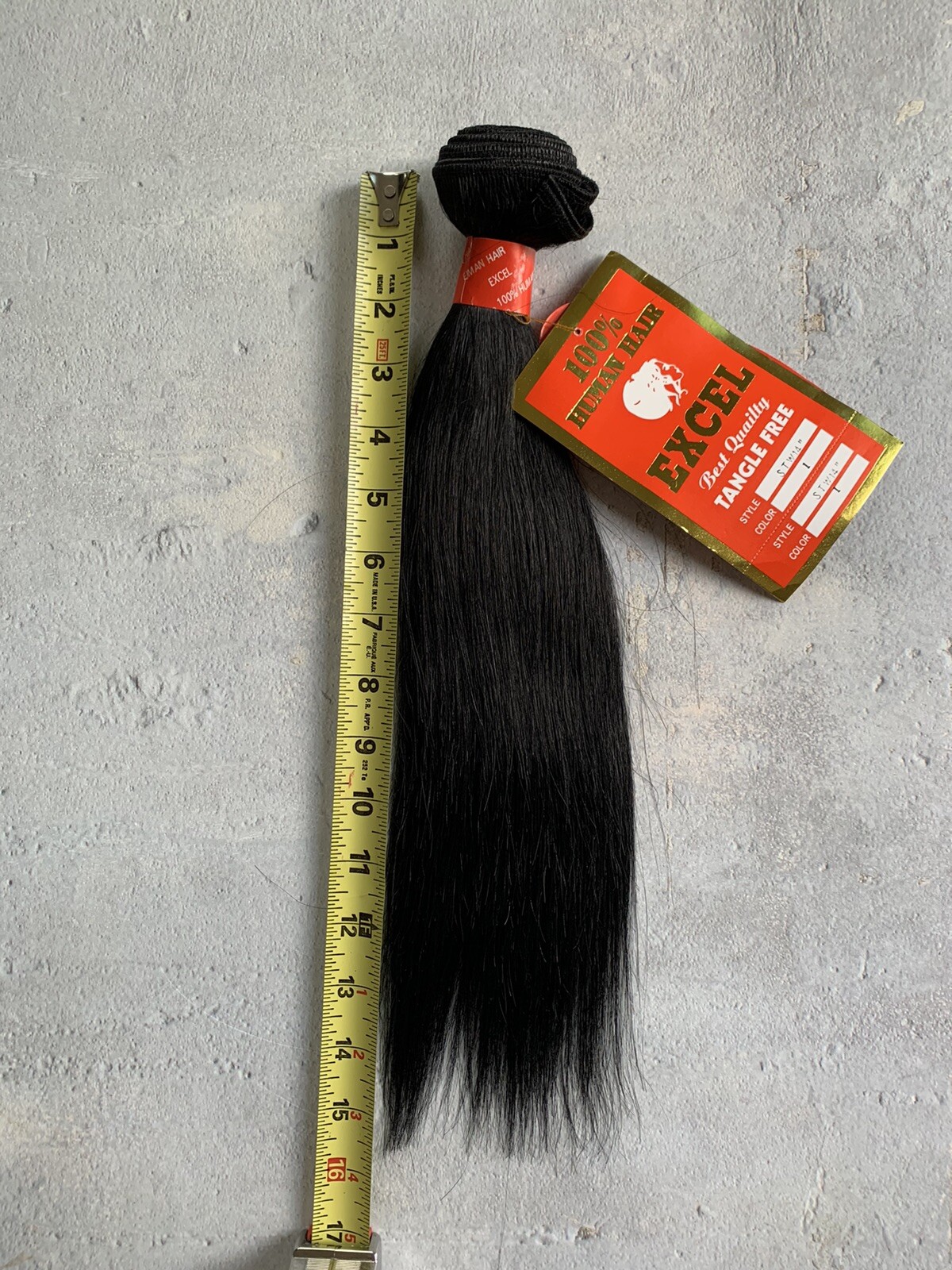 100% Human Weaving Hair by Excel, Silky Straight Smooth Texture 14″ Long! #1