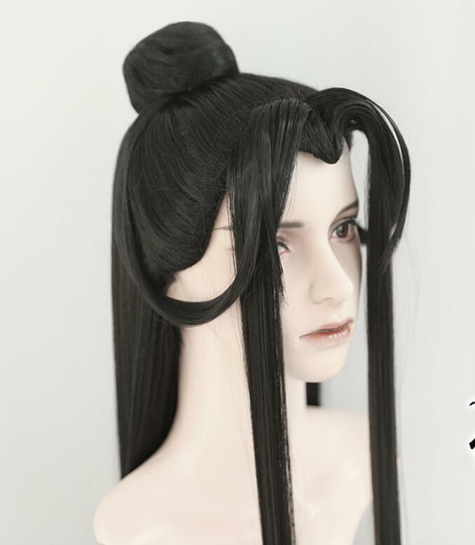 Chinese Ancient Style Men Costume Hanfu Cos Wig Headgear Wig Hairpieces Styling