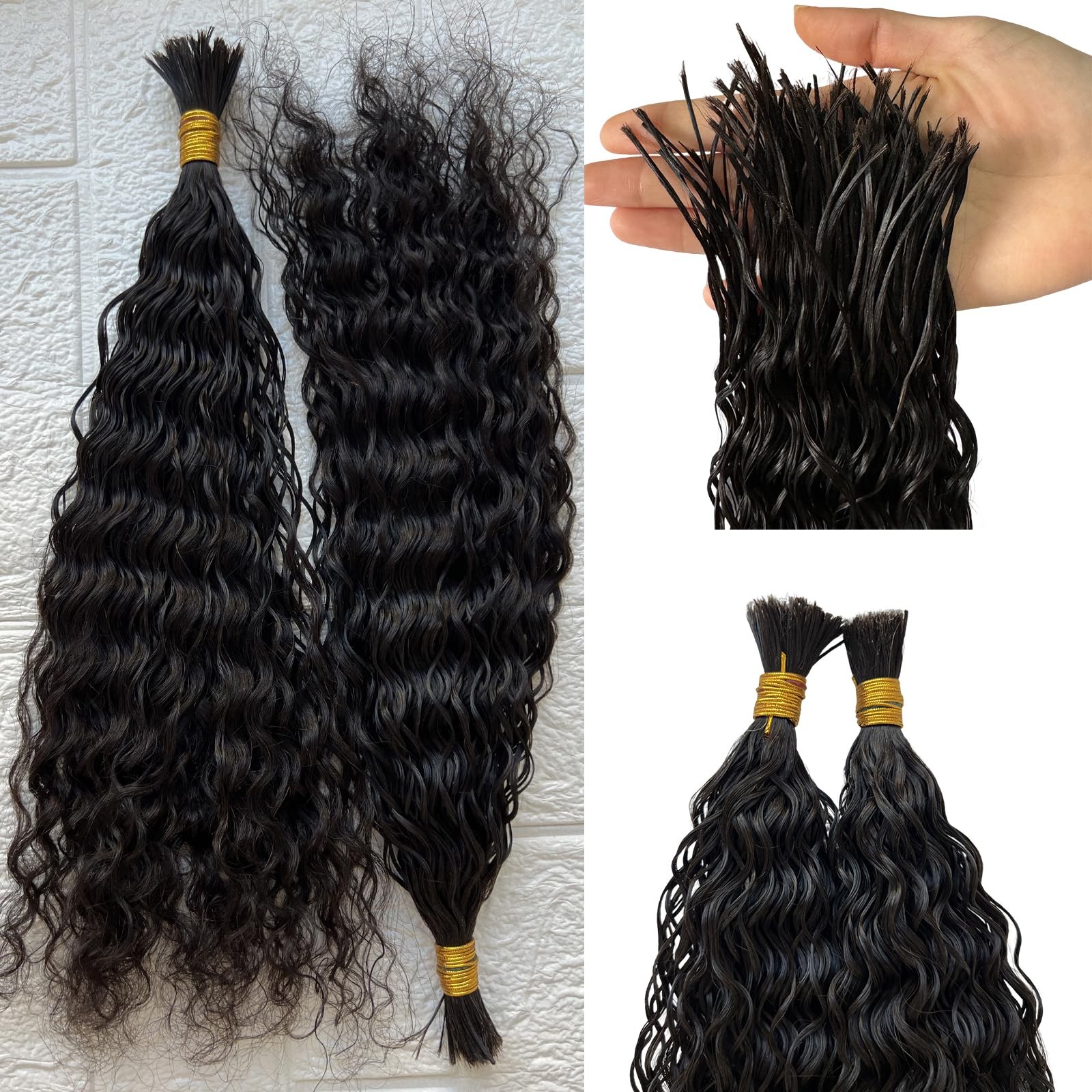 Charming You Bulk Pre Divided Human Hair For Crochet Boho Braids Extensions
