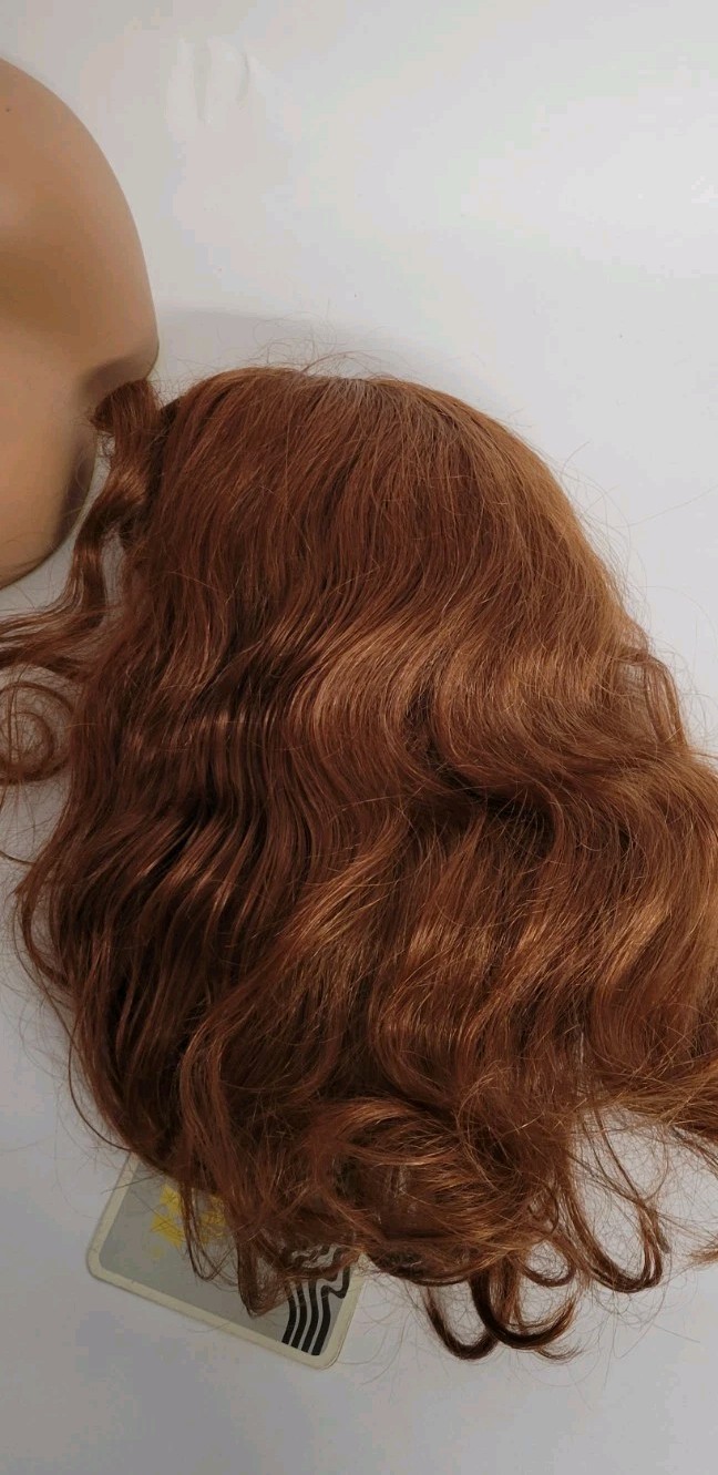 🎀 COOPER AUBURN BIG LOOSE WAVE SHOULDER LENGTH WIG 100% HUMAN HAIR