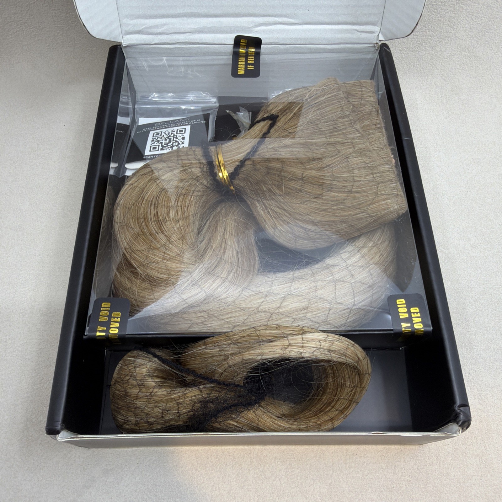 Bellami Halo Pro Hair Extension 16” Bronzed Caramel Blonde Marble Blend NEW