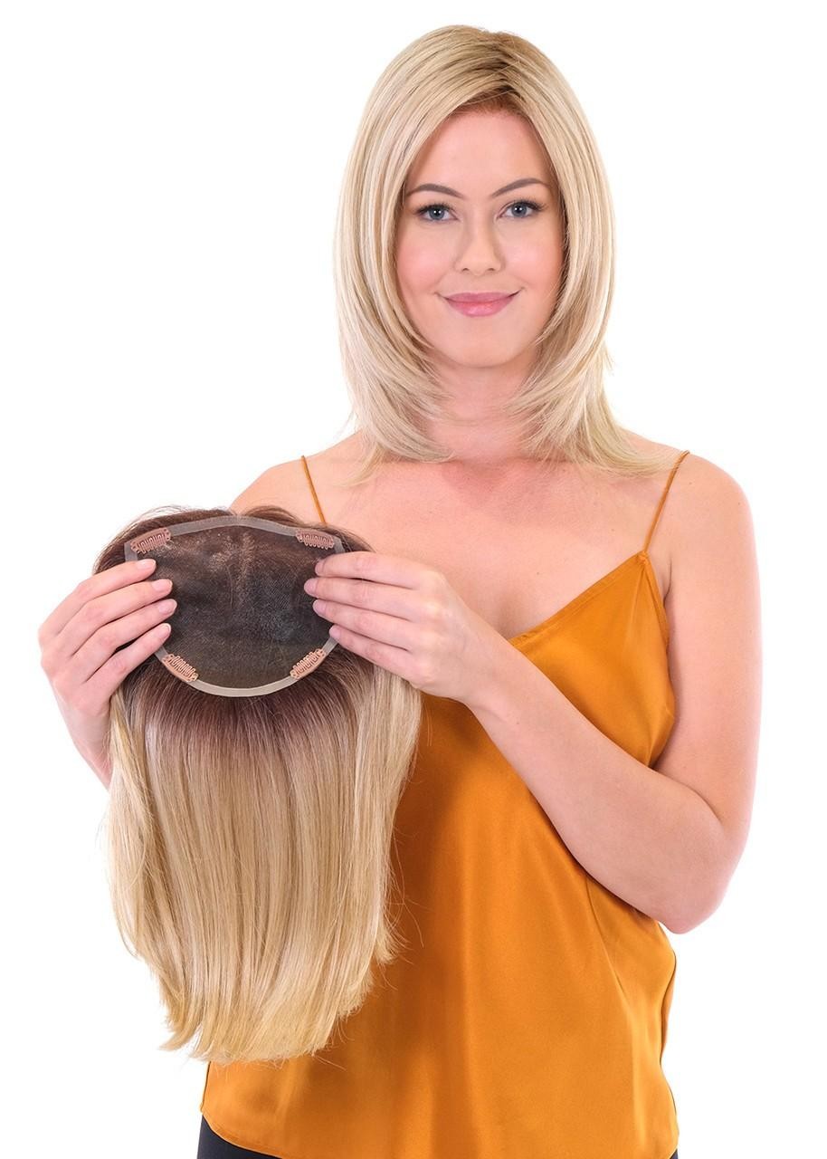 Premium 100% Hand-made Topper Straight 14 | Belle Tress