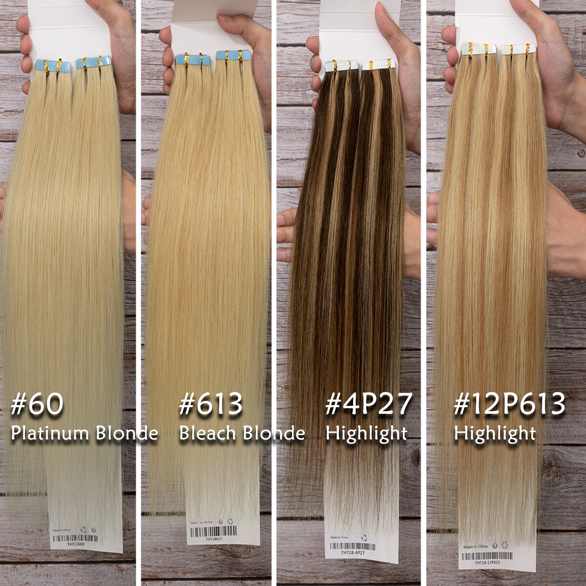 Skin Weft Human Hair Extentions Tape In Russian Real Remy THICK FULL HEAD Indian