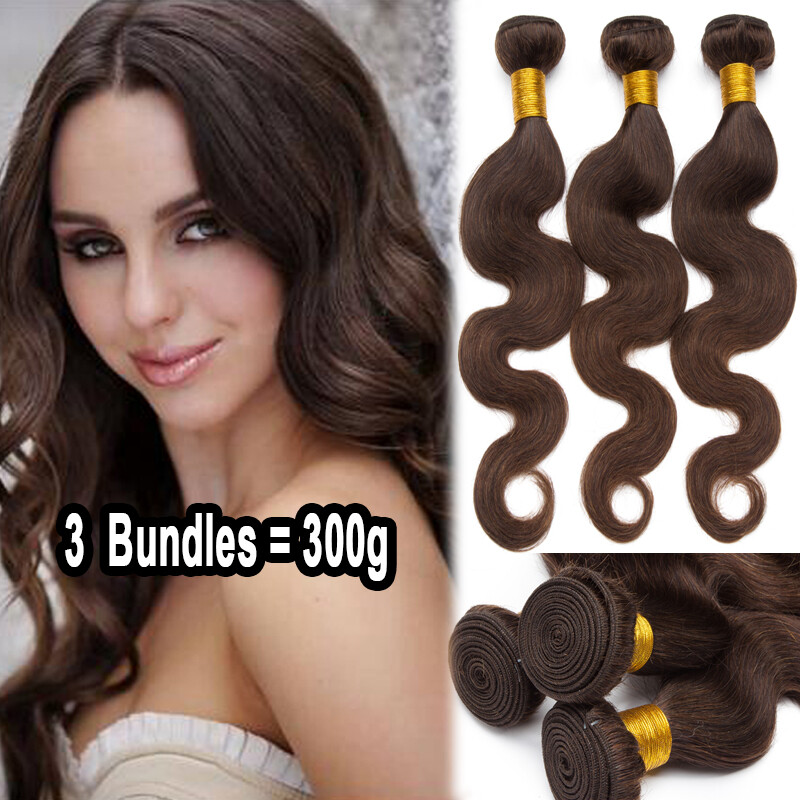 3 Bundles 300g Virgin Human Hair Budles Weft 100% Indian Human Hair Extensions