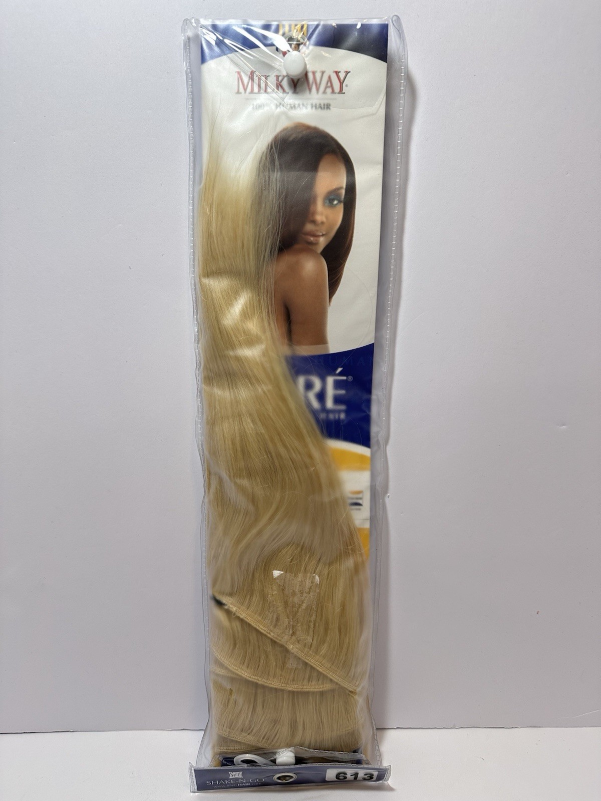 Milky Way REMY PURE Human Hair YAKY Weave Extension 12″ Color #613 – NEW