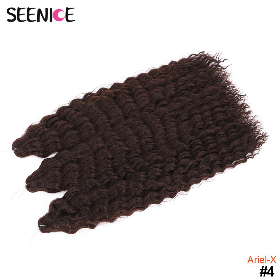 African Curls Ariel Water Wave Twist Crochet Hair Synthetic Braid Afro Curl Ombr