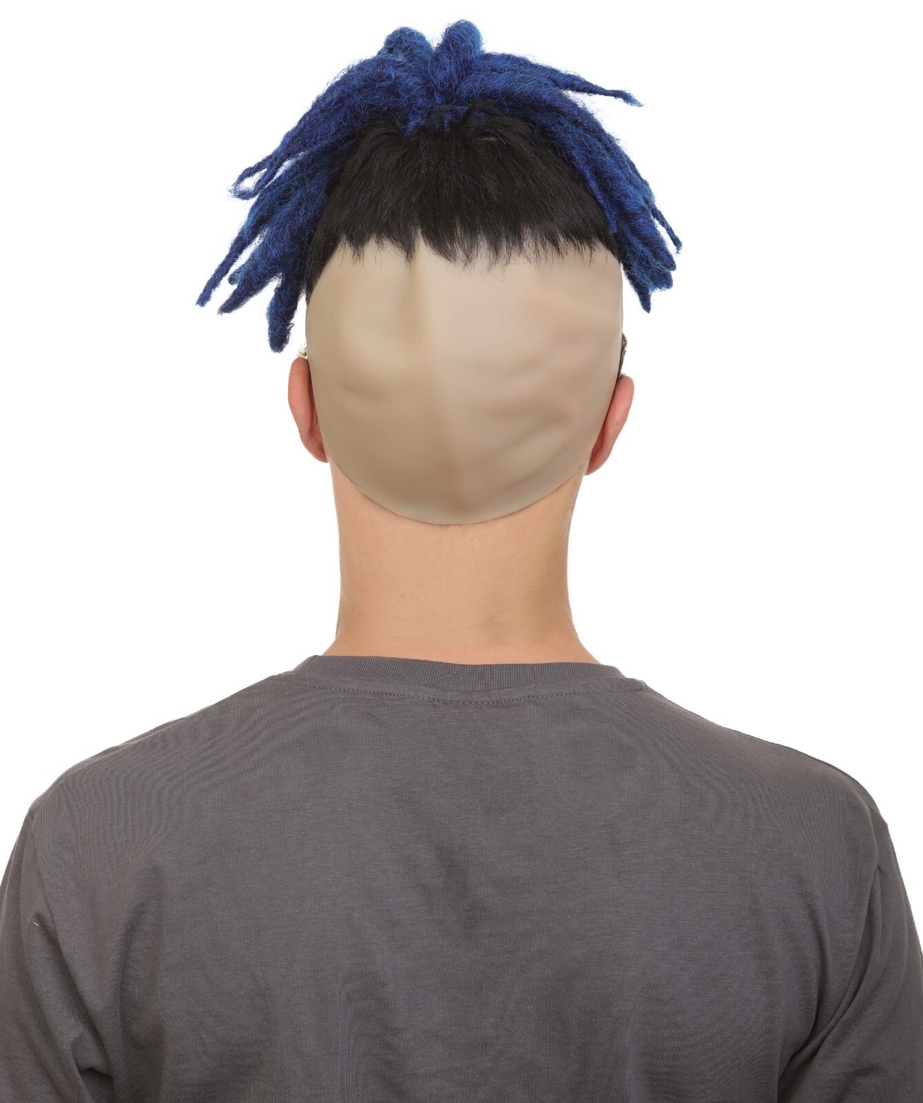 Adult Men’s American Rapper Dark Blue Dreadlock Updo Wig, HM-1508