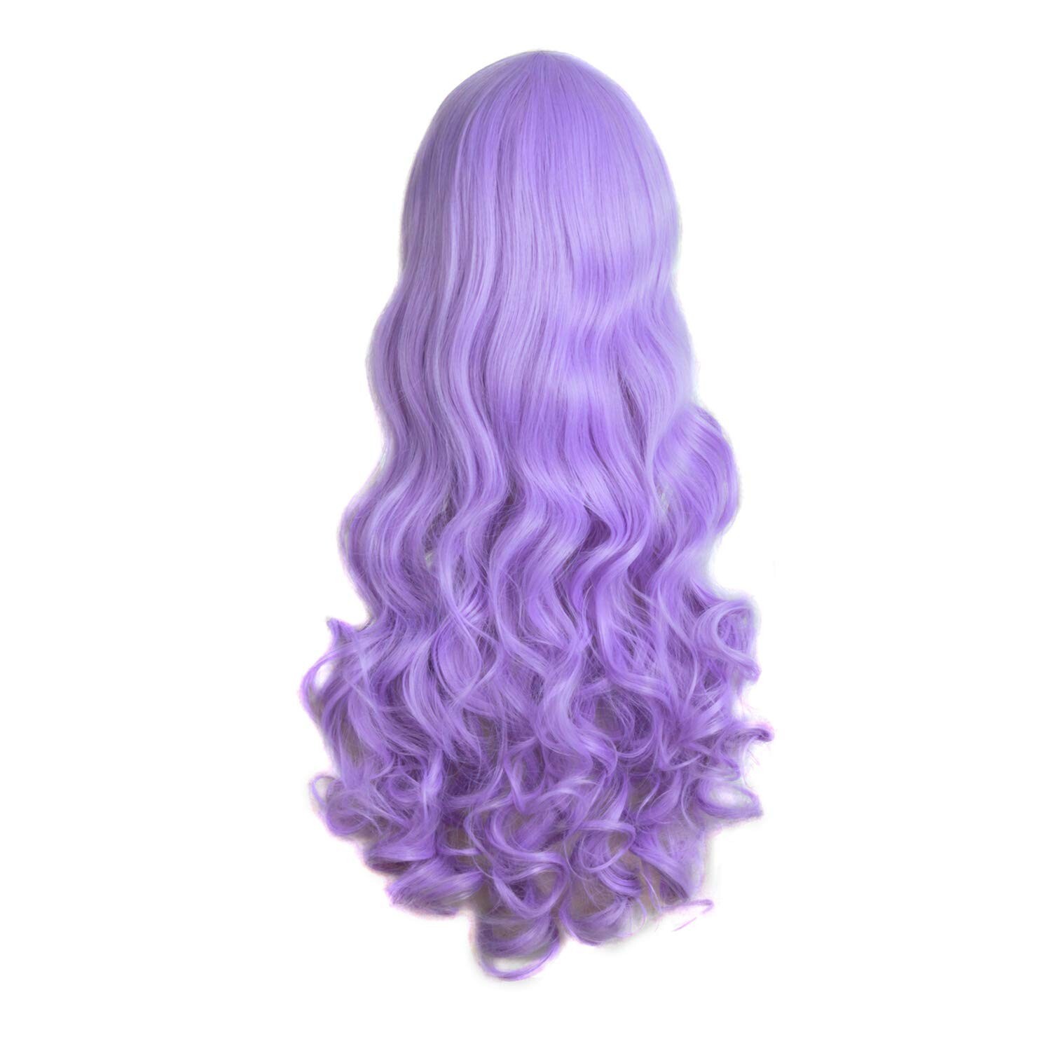 Light Purple 28″/70cm Long Curly Clip Ponytails Heat Resistant For Party Cosplay