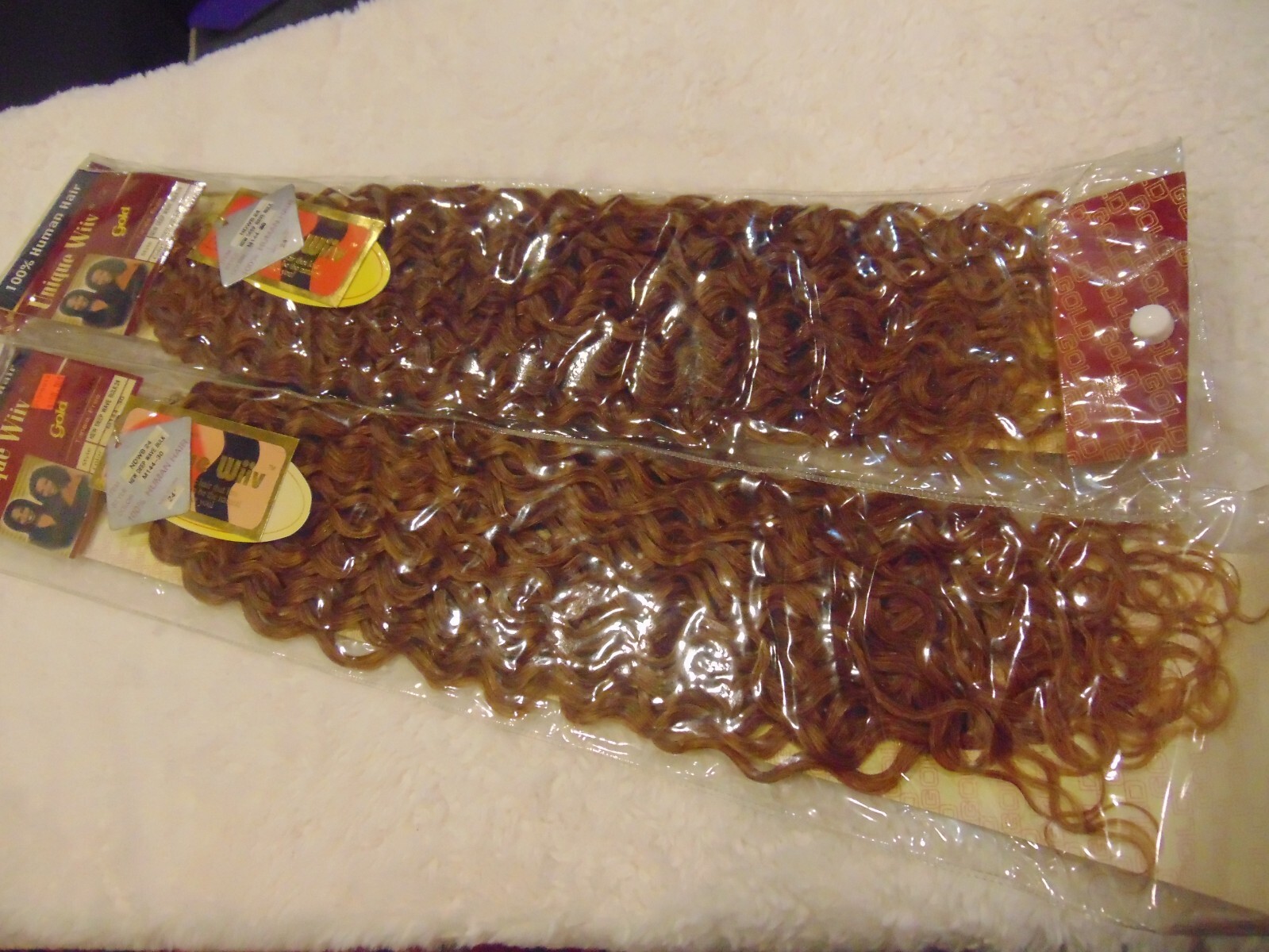 2 PK Unique Wiiv 100% Human Hair New Deep Wave Bulk 24″ Color M144-30 ( 4 Bundle