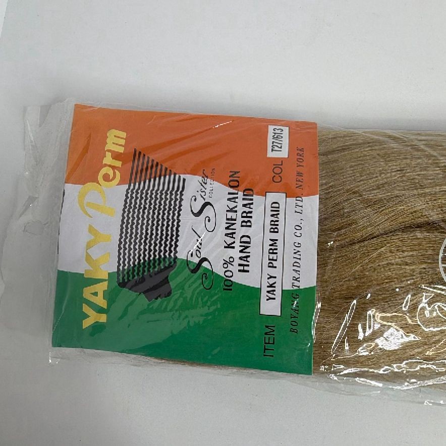 Soul Sister Collection Yaky Perm Braid Synthetic Hair T27/613 – New