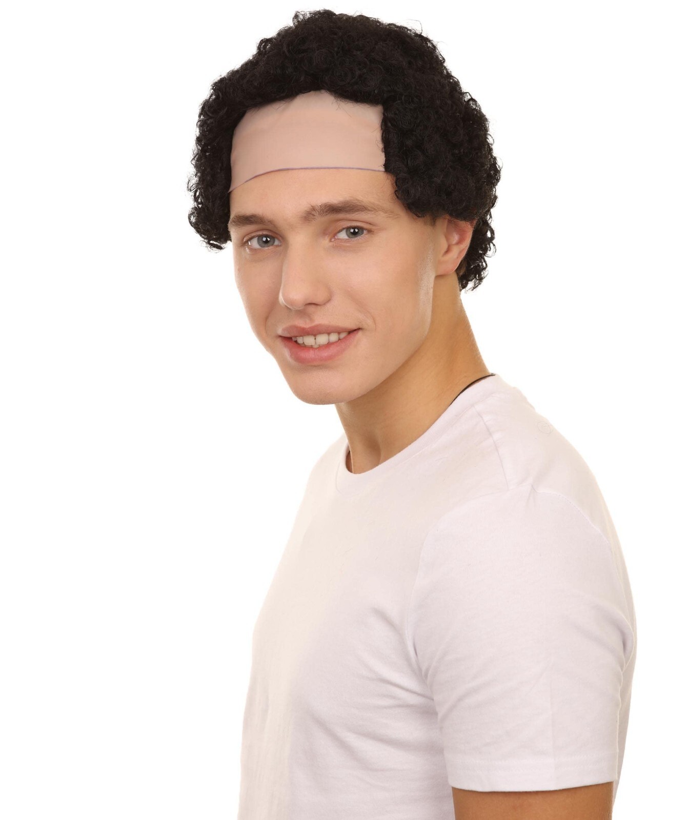 Curly Bald Mens Cosplay Halloween Wig | Premium Breathable Capless Cap HM-273