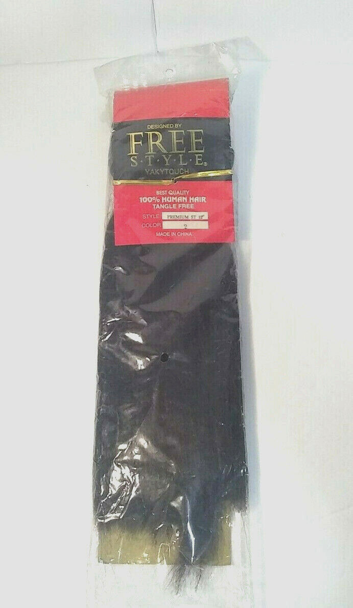 Designed by Freestyle -Yakytouch – 100% Human Hair – Dk Brown – Straight – 12″