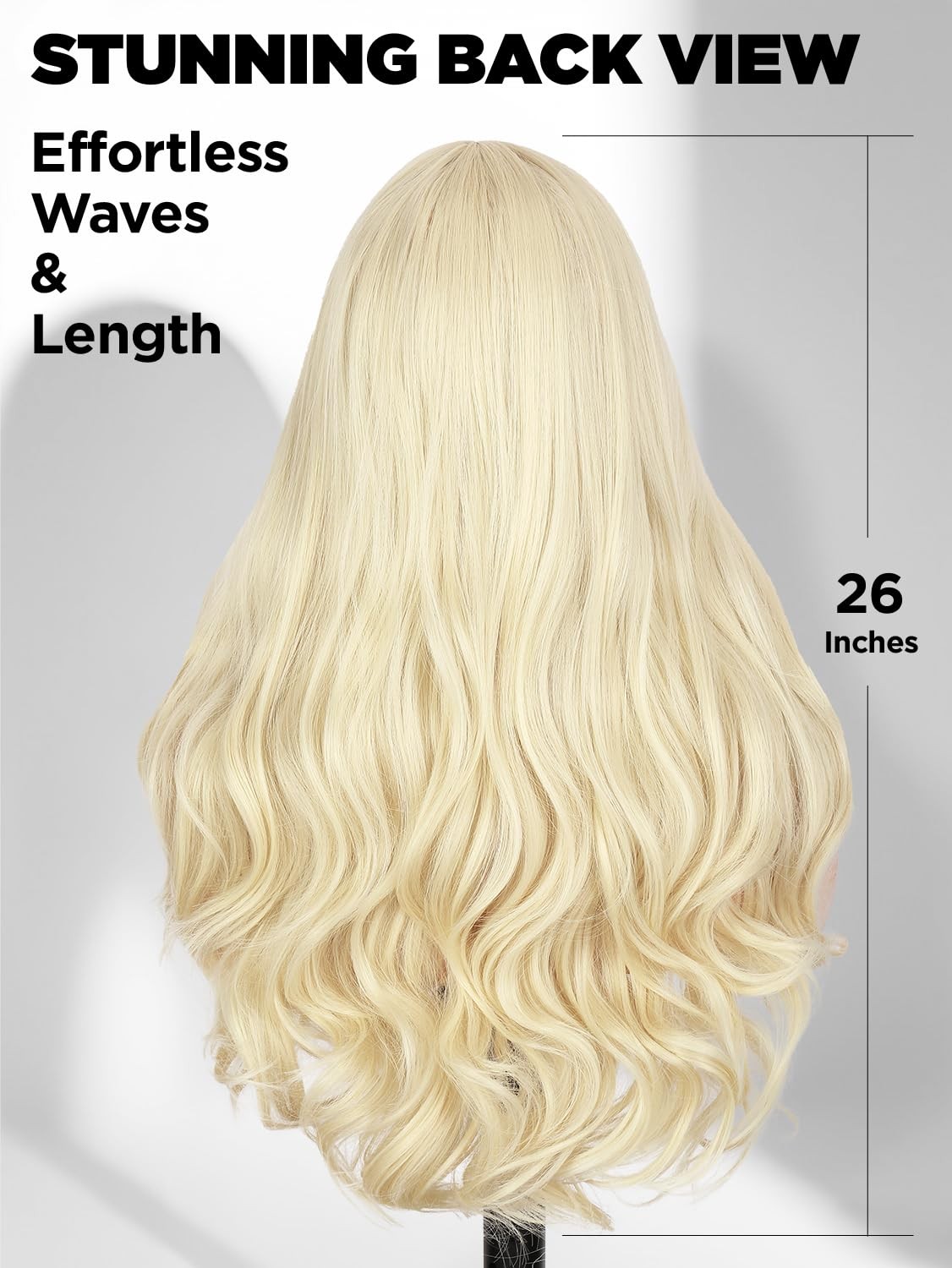 Blonde Wigs for Women and Girls Long Wavy Sun-kissed Blonde Wig 26 Inch Color…