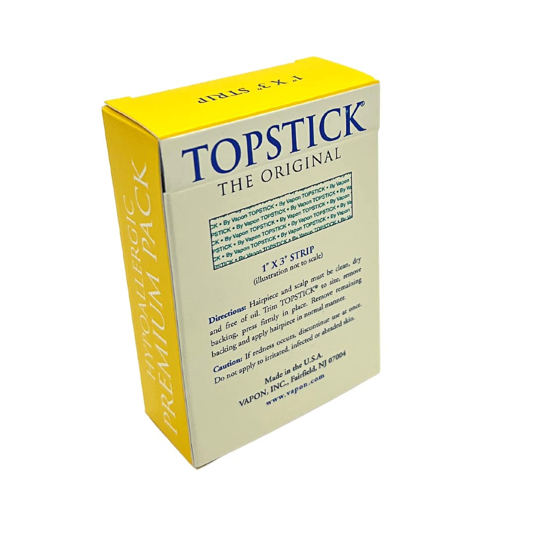 Vapon Topstick 1″ X 3″ – Clear Strips – New 1 Count (Pack of 120),