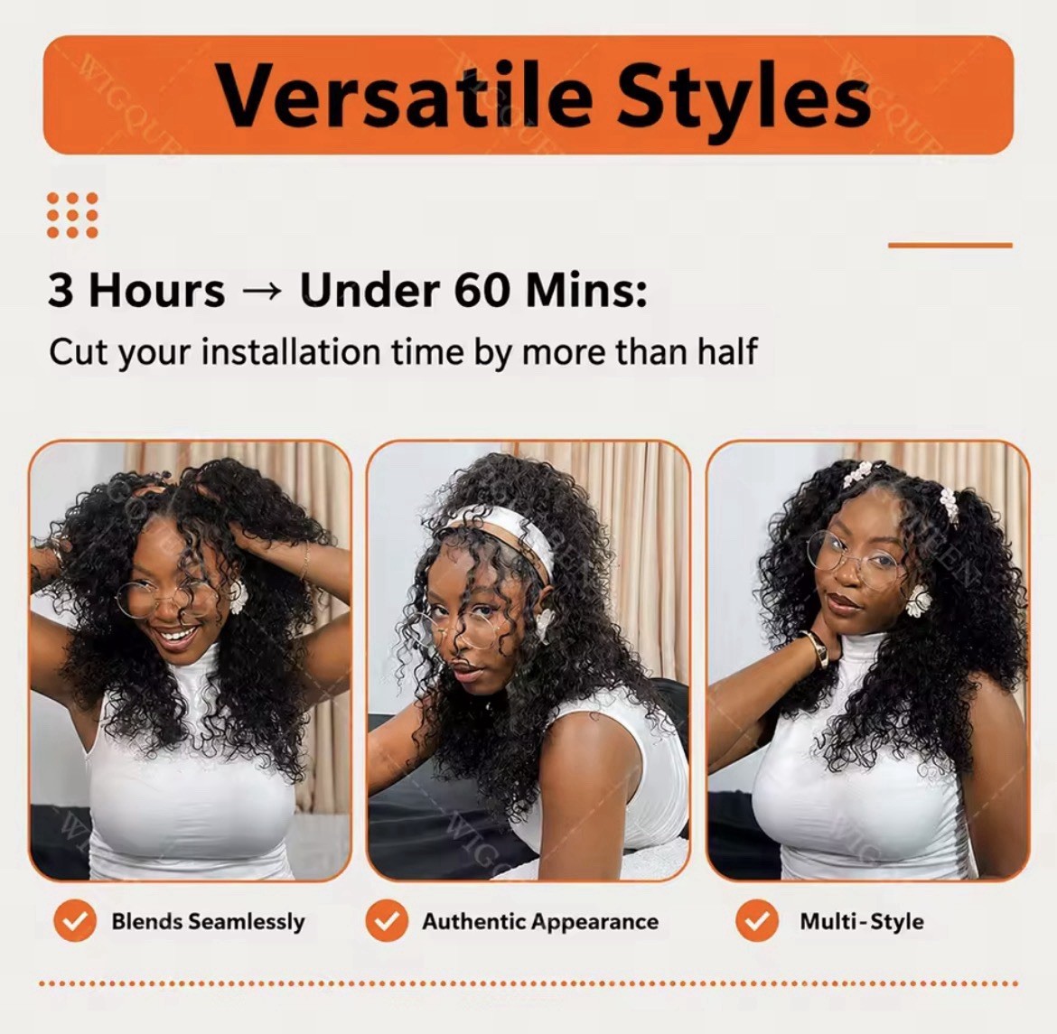 Black Curly Human Hair Crochet Extensions 20in Reusable, 20 Strands