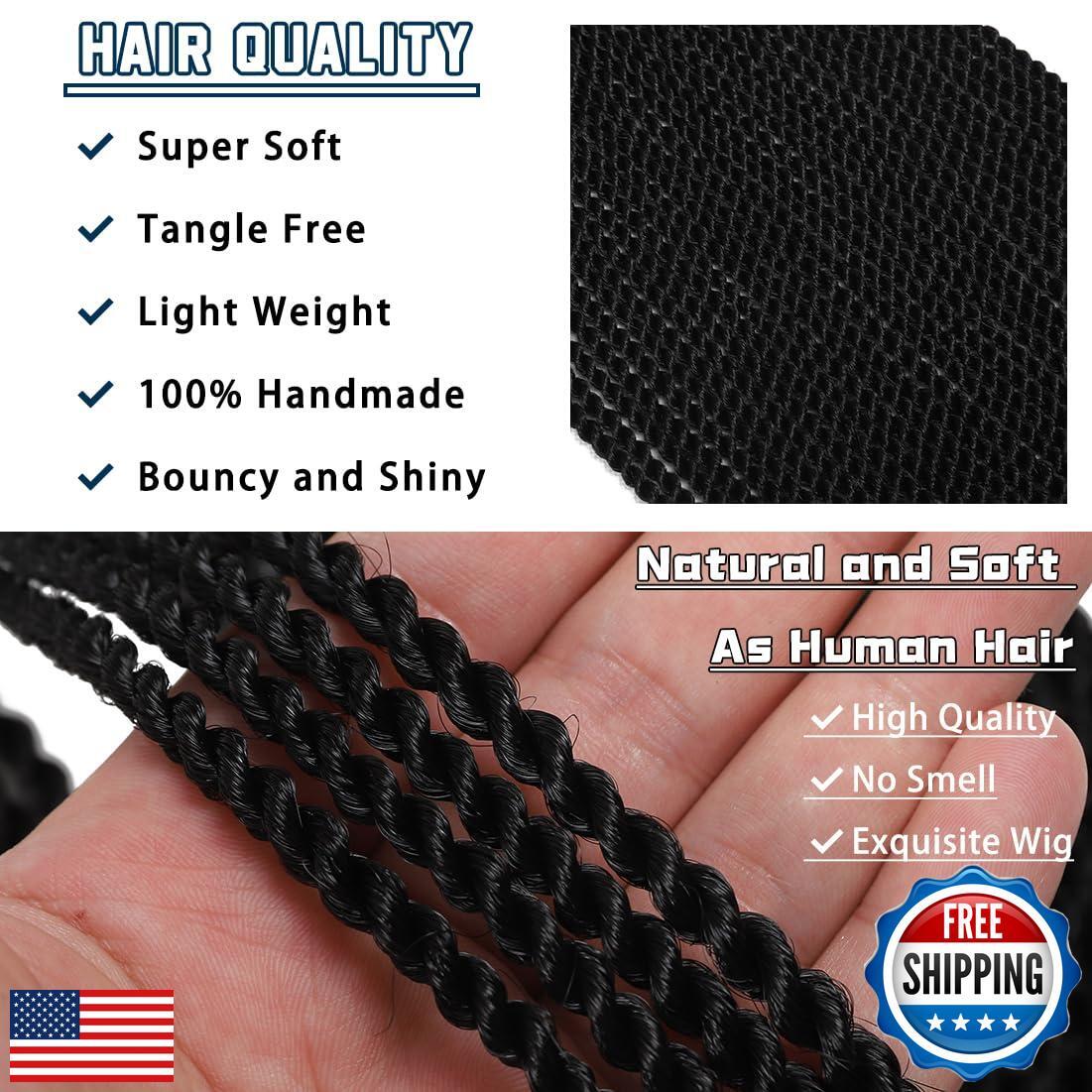 Crochet Braids Senegalese Twist Crochet Hair 7 Packs Pre Looped Micro Senegal