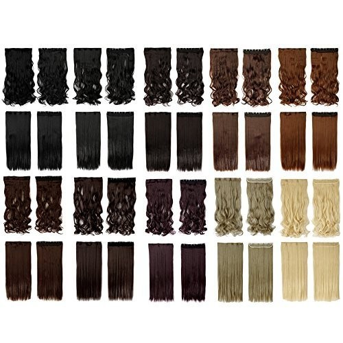 Gorgeous 30” Clip-in Hair Extensions in Natural Black – 5 Secure Clips