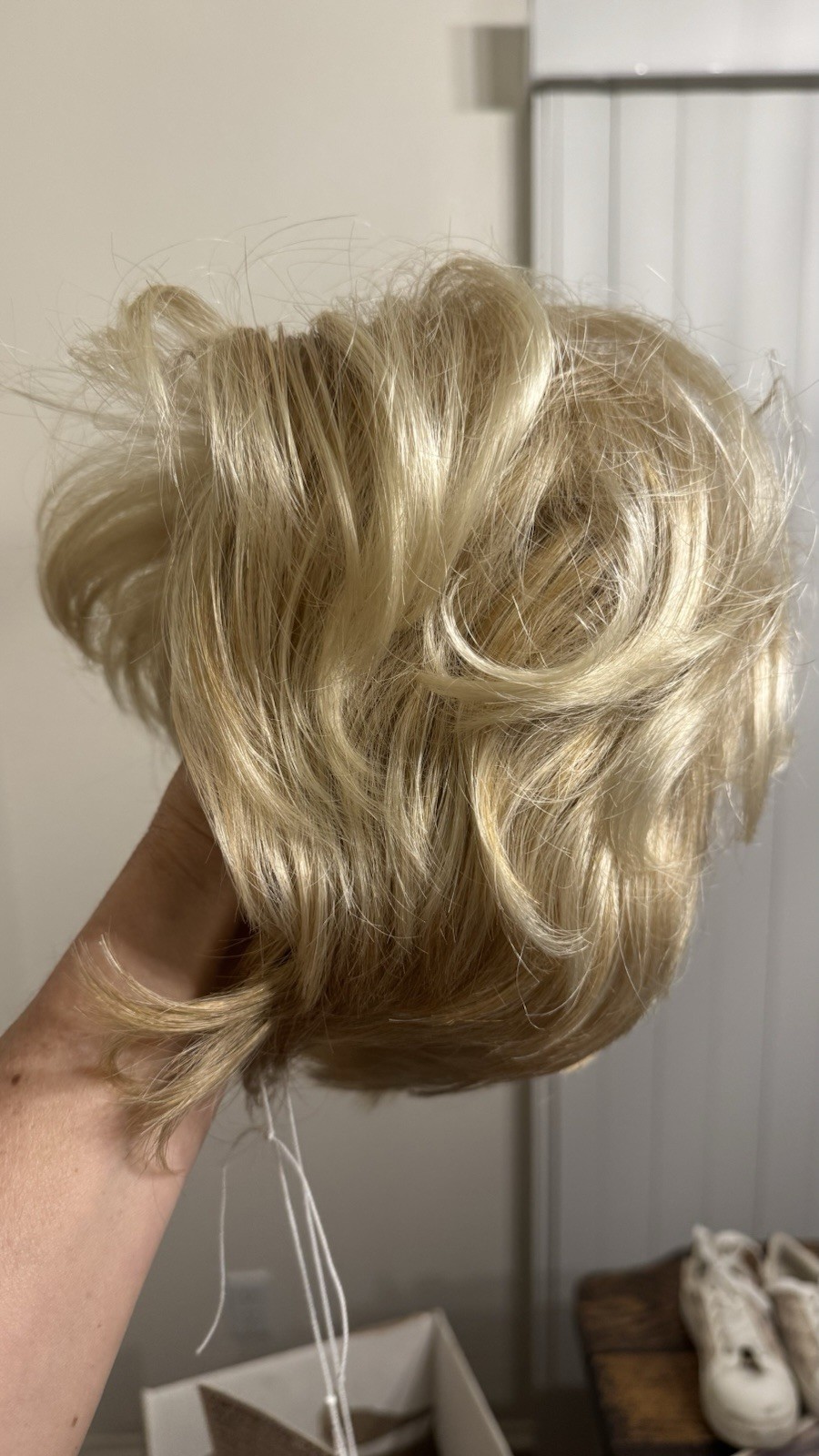 Opened Box Noriko Wig Vanilla lush Annie short blonde hair 1627