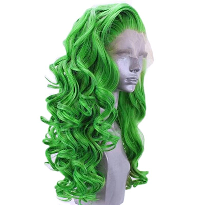Long Deep Wave Hair Synthetic Lace Front Wig High Temperature Fiber Hair Wigs