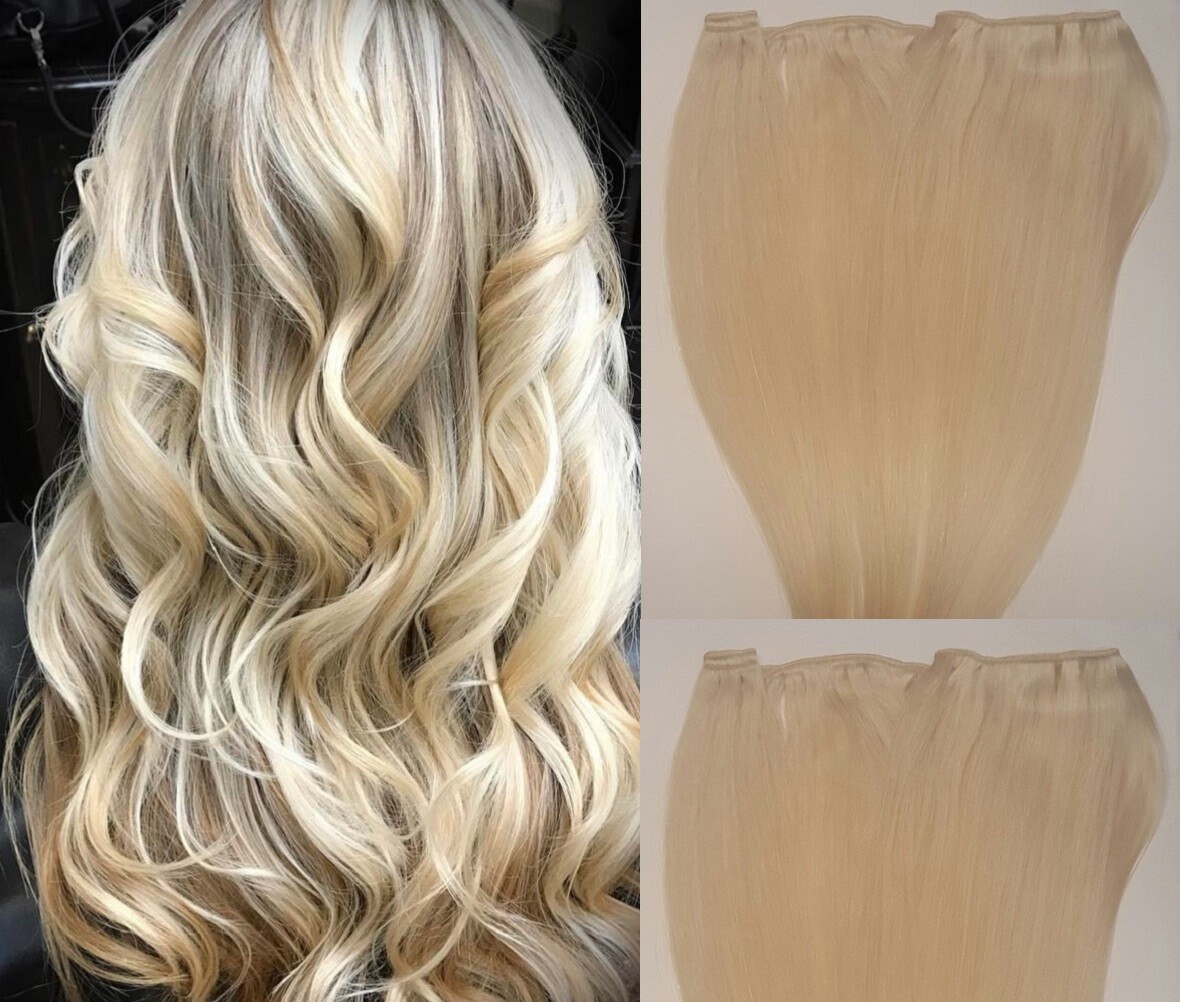 18″ Machine Weft Hair Weave, Sew In, 100 grams, Human Hair Extensions #60