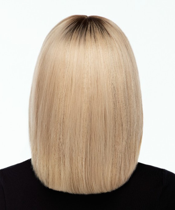 EASY TOP 14″ Toppers TressAllure -Message Color B4- Hand Tied Human Hair