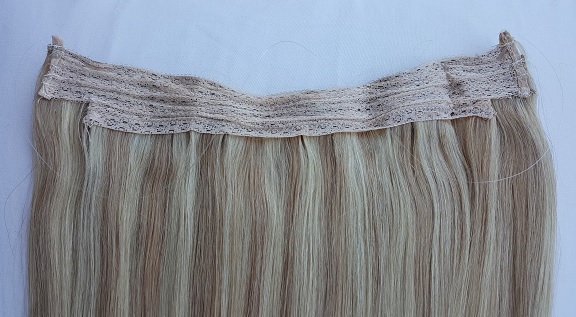 18″ 20″ 100% Human Hair Extensions, Hairband with invisible wire #18/613
