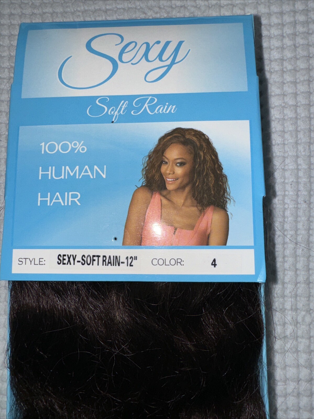Sexy Soft Rain 100% Comfortable Human Hair 12 IN WEFT COLOR 4 BROWN RETAIL: $46