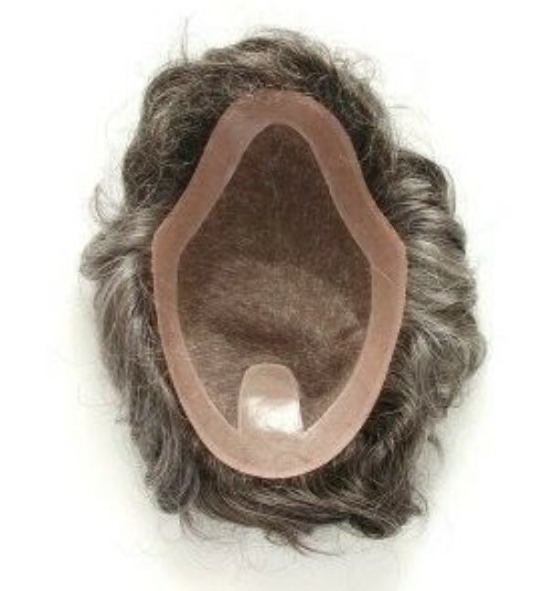 Dimples Finetech Small Mens Synthetic Hair Piece Toupee Color3 Medium Dark Brown