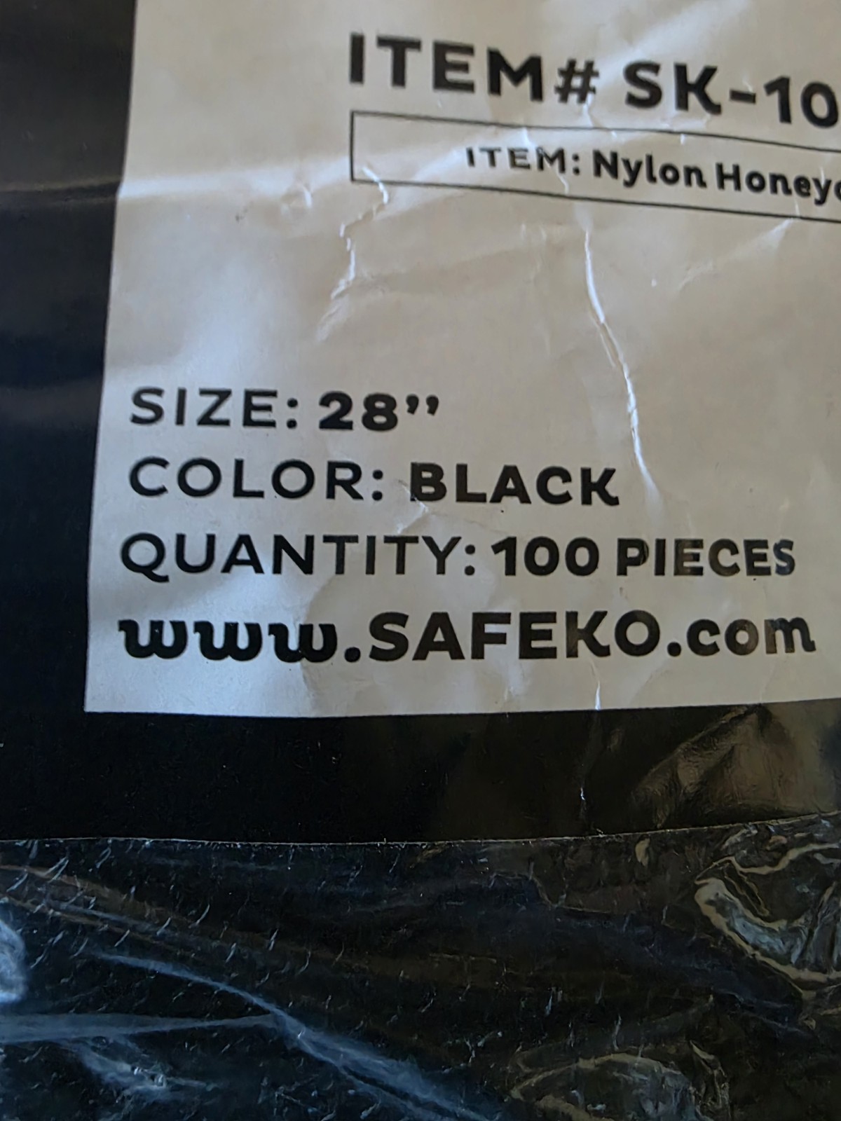 Safeko Hair Nets Approximately 900 PCS Nylon Hairnets 28″ Black