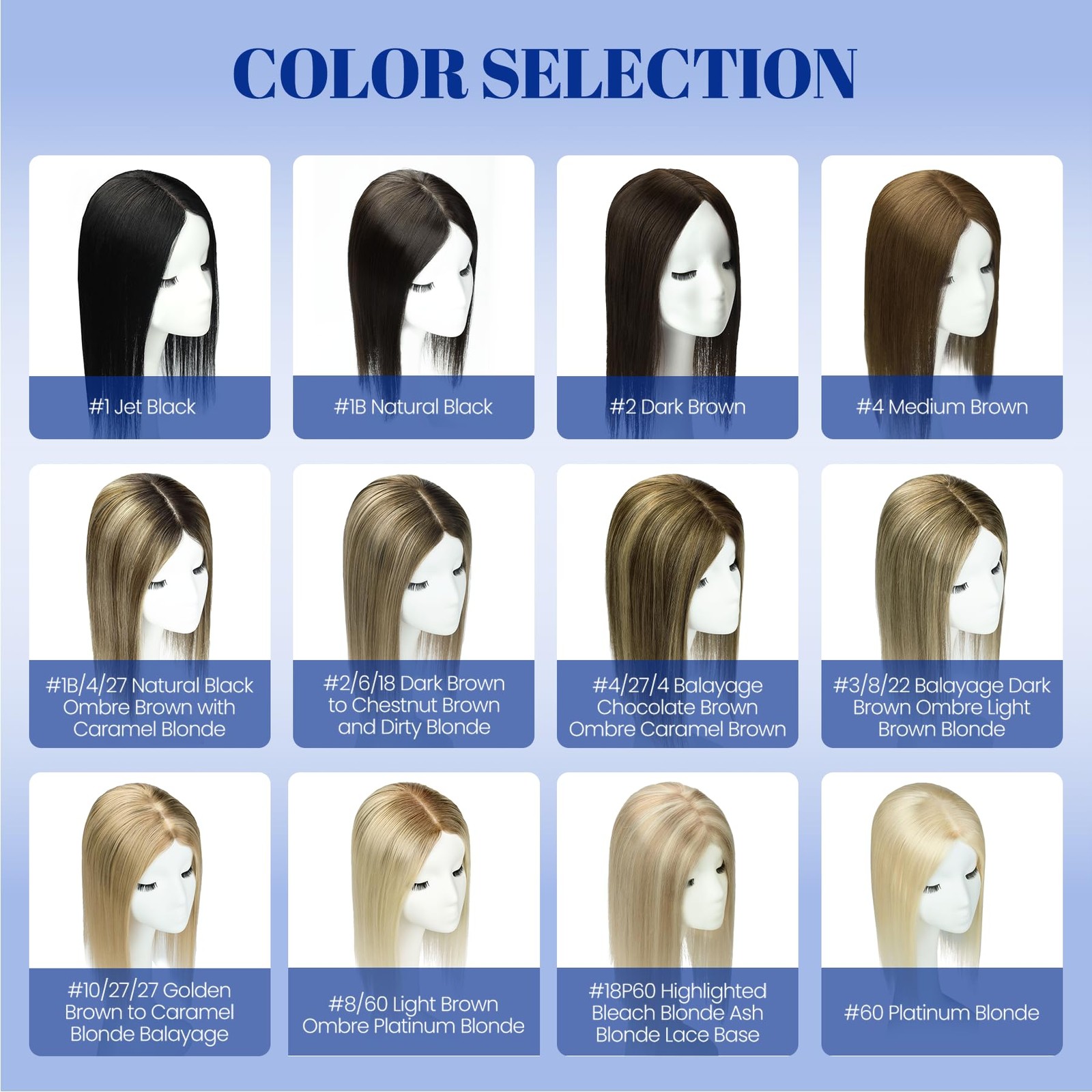 Worldstar Toppers For Women Real Human 3/8/22 Balayage Dark Brown Ombre Light