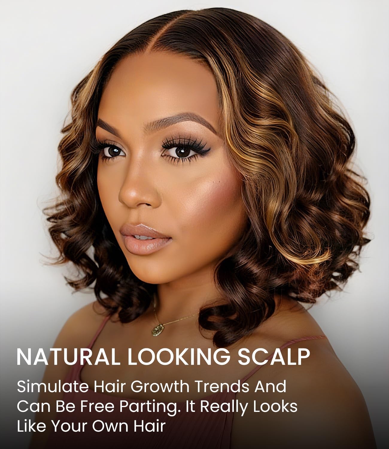 Highlight Lace Front Wig Human Hair Loose Wave 6X5 Glueless Wigs Human Hair P…