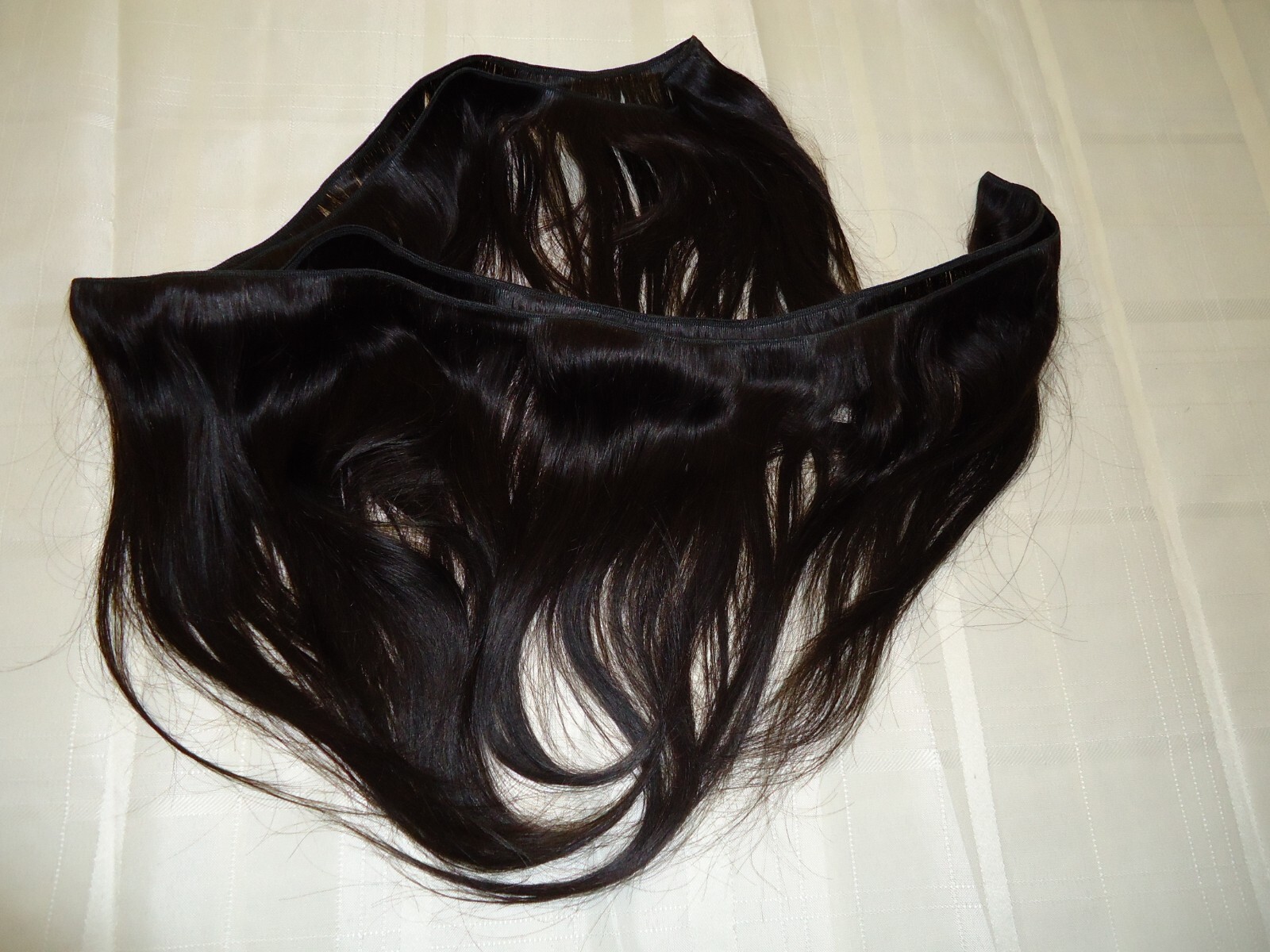 Fashion Straight Hair Extensions Natural Black/Brown 1pc Remy Human Hair