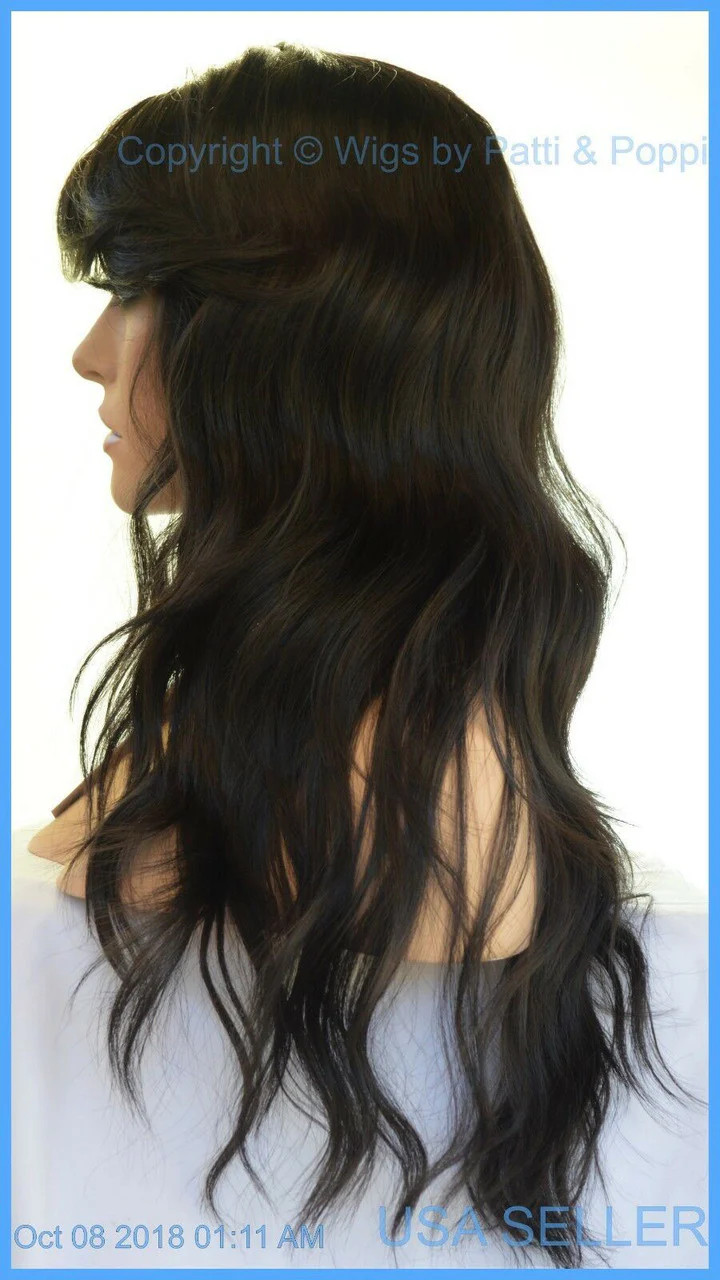LACE FRONT HAND TIED EAR TO EAR LACE HEAT FRIENDLY COLOR #2 WIG USA SELLER 1314