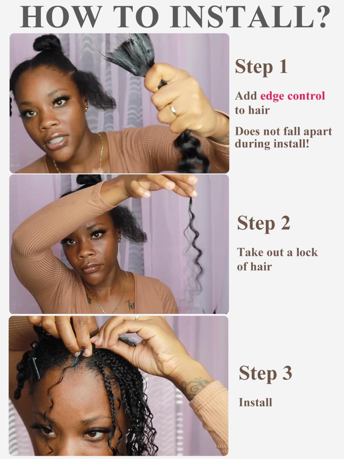 Xddnamei 4 Chocolate Brown Deep Wave Bulk Human Braiding Hair 100G 2 Bundles