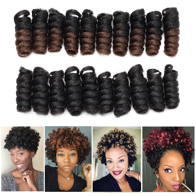 Kinky Bounce Crochet Jumpy Wand Curly Wand Braids Hair Jamaican Bounce Twist 2″