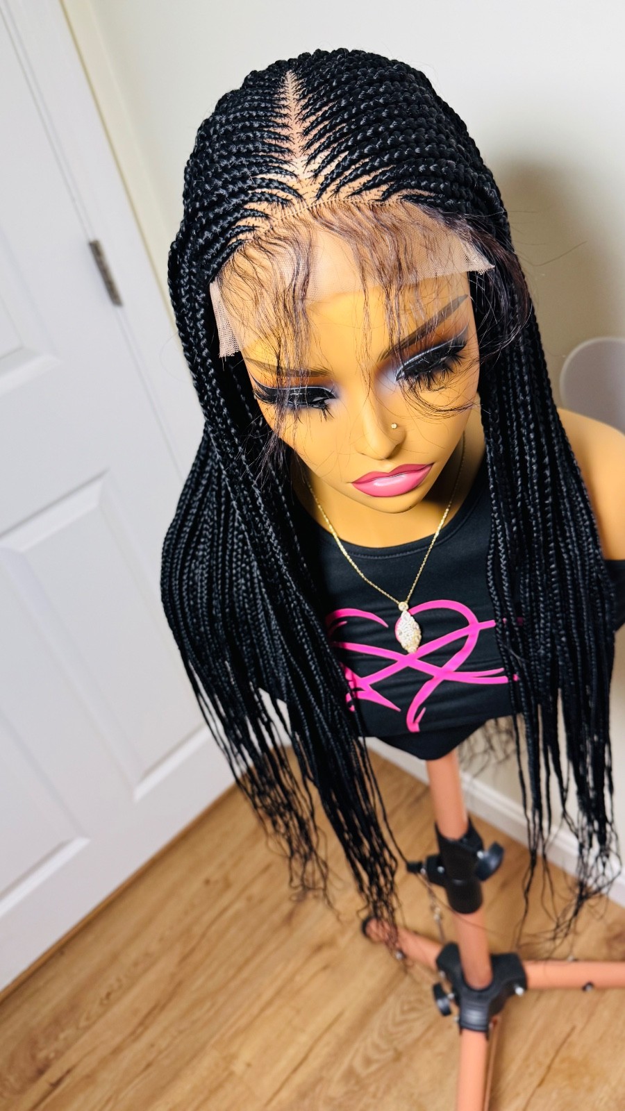 braided wig closure Easy Wear Ready To Ship