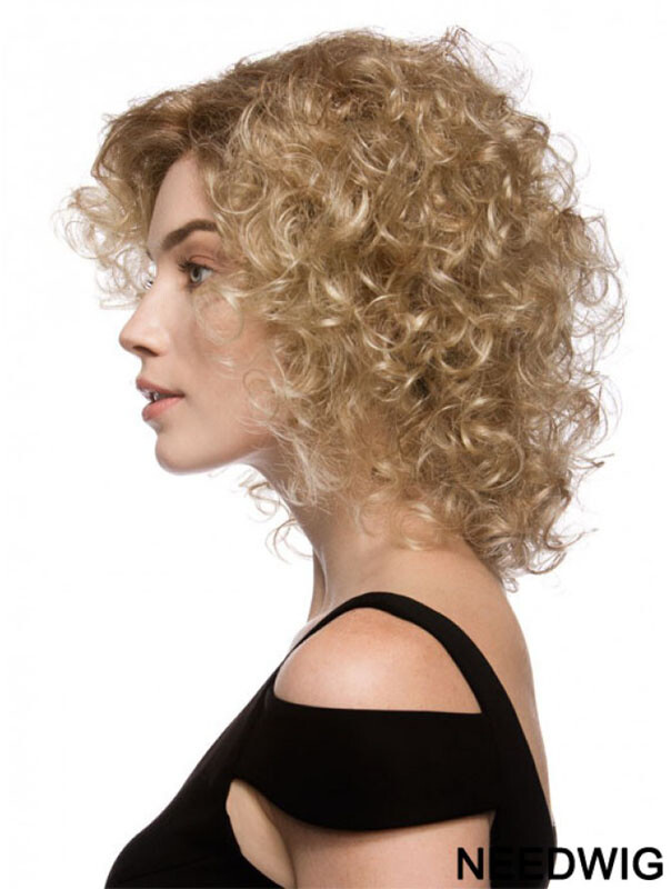 Long Synthetic Capless Curly Style Layered Cut Brown Color #8 Wig New