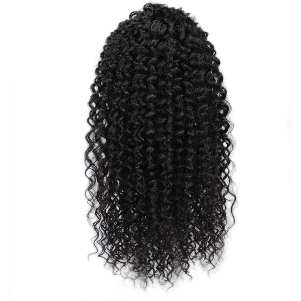 Kinky Curly Drawstring Ponytail with Soft Fiber for Natural Hair Appearance
